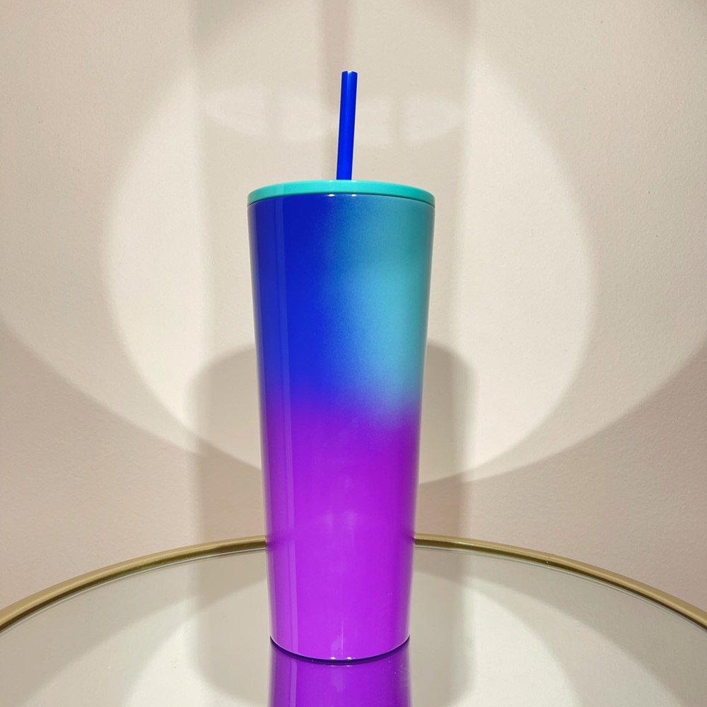 Starbucks Ombre Blue Purple Stainless Steel Tumbler